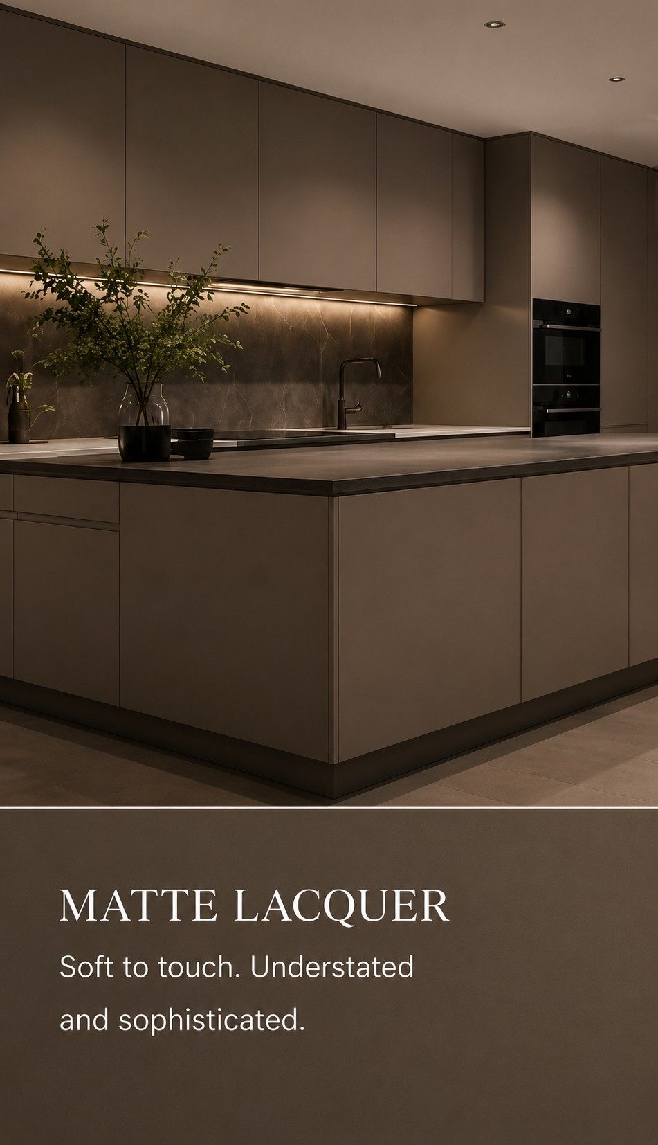Matte Lacquer &mdash; soft to touch, understated and sophisticated