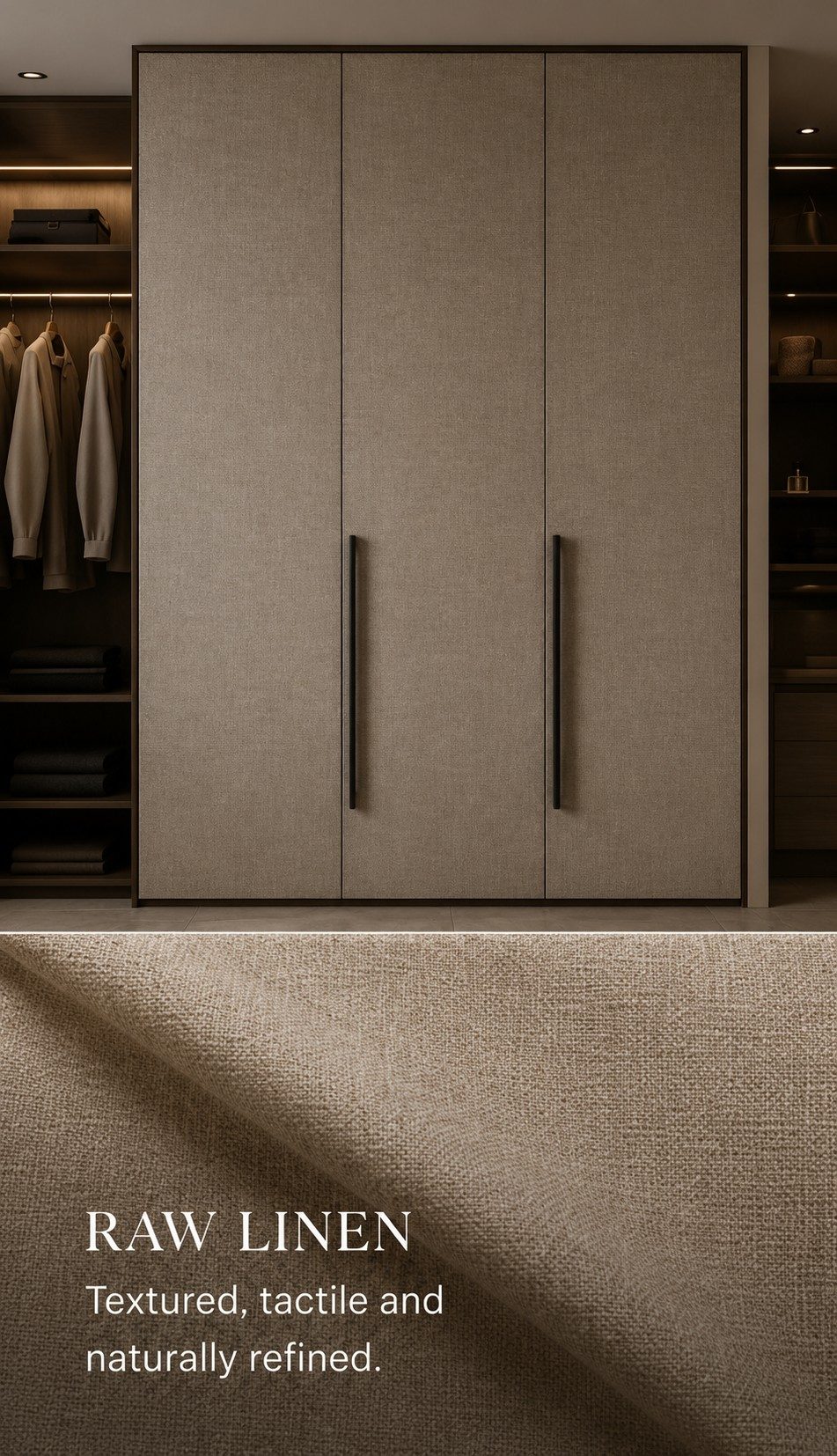 Raw Linen &mdash; textured, tactile and naturally refined